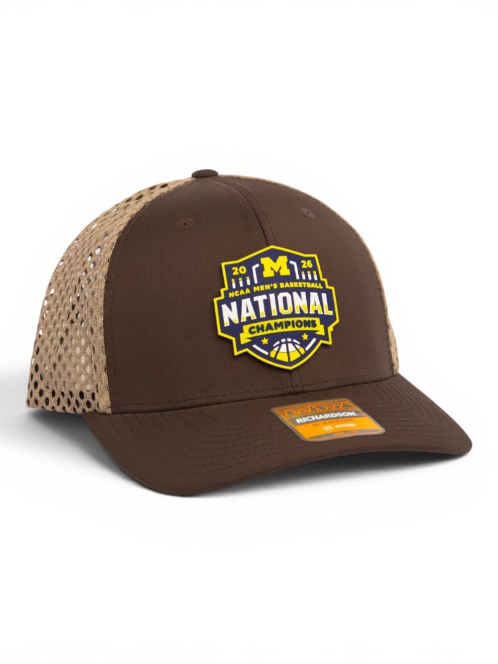 Michigan Wolverines 2026 Basketball National Champions 3D Trucker Hat